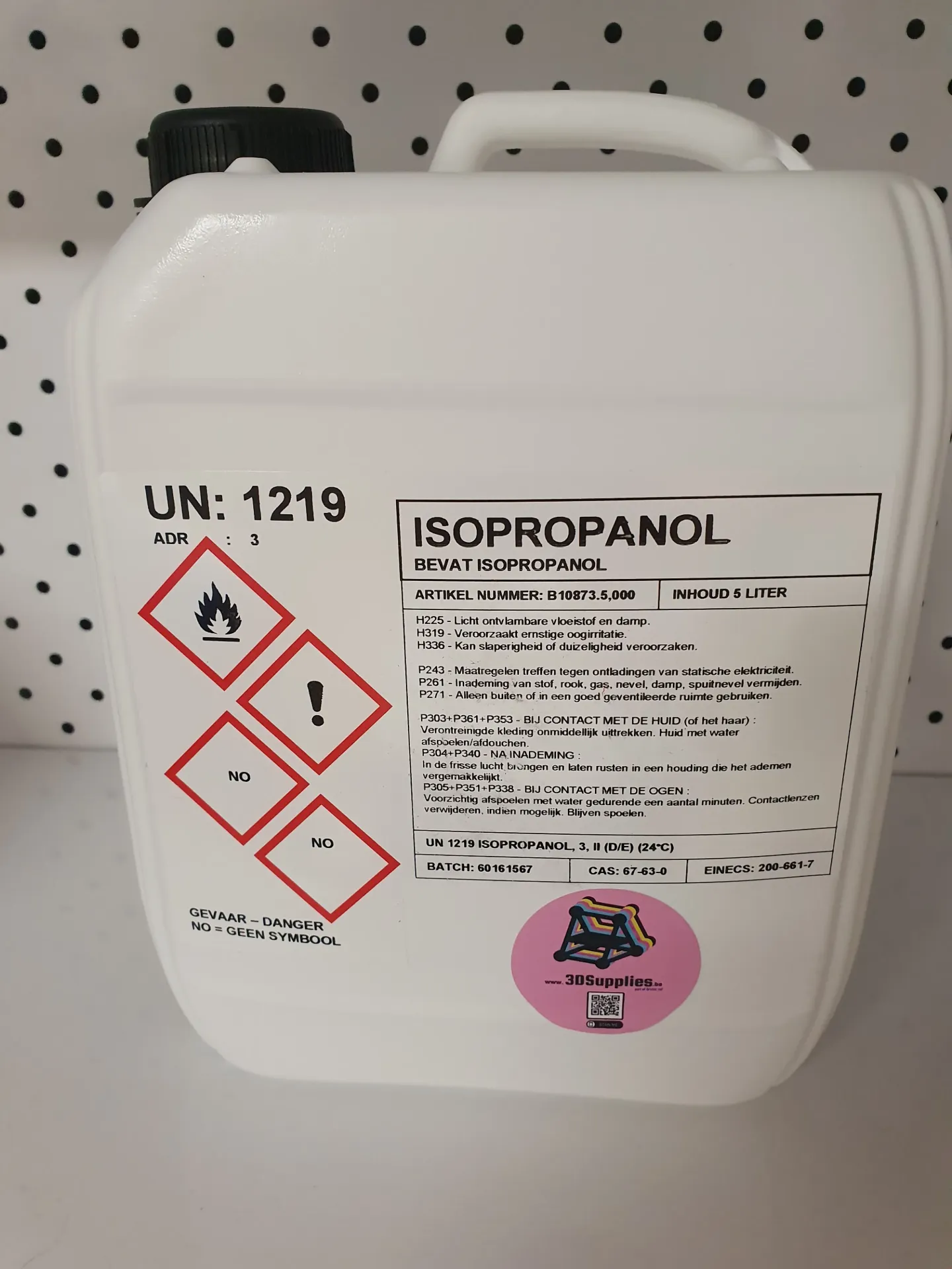 [IPA5L] Isopropanol 99% (Isopropyl alcohol - IPA) 5L resin oplosmiddel