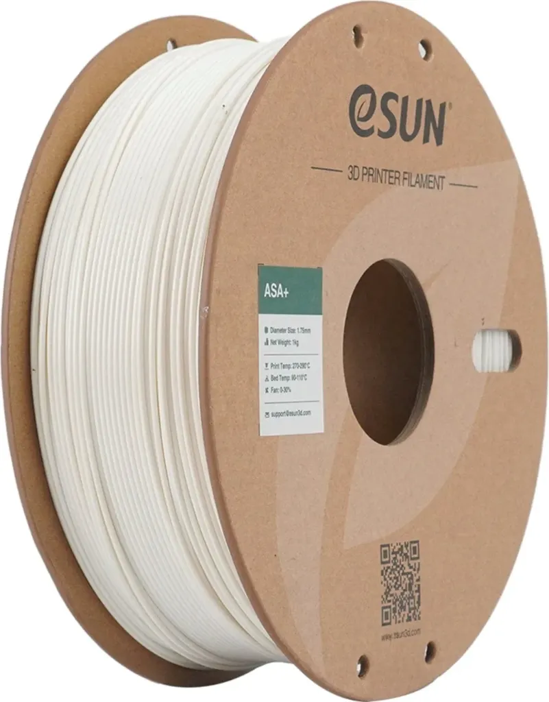 [ESUN-ASA+-WHT-1KG] 1.75mm ASA+ - eSun *** (Blanc)