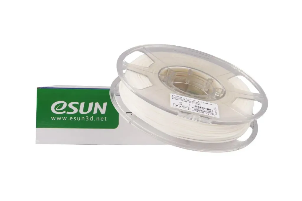 [ESUN-TPE85A-WHT-1KG] 1.75mm eLastic TPE 85A - eSun *** (Wit)